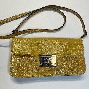 Nicole by Nicole Miller women’s yellow (mustard yellow) hand bag.